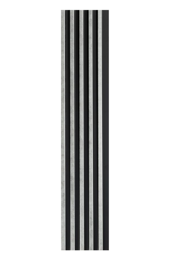 Profil dreapta pentru panou riflat 3D Asti, Silver, 270x3.5cm, Lamelio