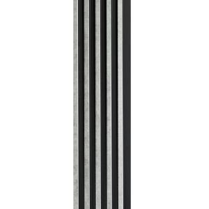 Profil stânga pentru panou riflat 3D Asti, Silver, 270x5.2cm, Lamelio