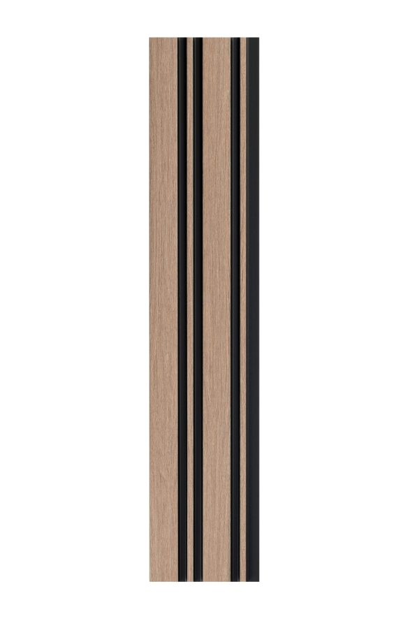 Profil dreapta pentru panou riflat 3D Milo, Oak Sonoma, 270x2.6cm, Lamelio