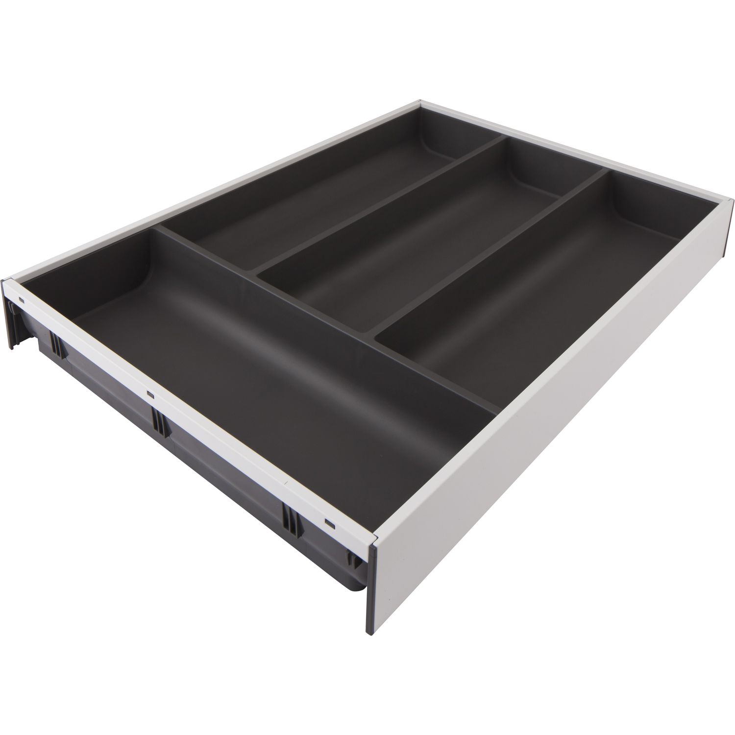 Tava tacamuri organizator tacamuri pentru sertar pentru buatarie gri alb depozitare tacamuri