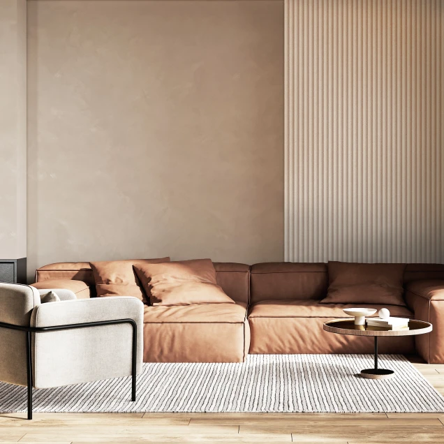 Riflaj decorativ Gresso Ivory Cream Lamelio