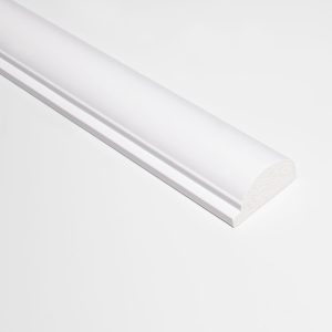 Profil stânga pentru panou riflat 3D Luna, Alb, 270x3.5 cm, Lamelio
