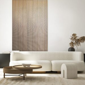 Riflaj decorativ Lamelio tip panou polimer, Milo, Oak Sonoma, 270x11.6cm