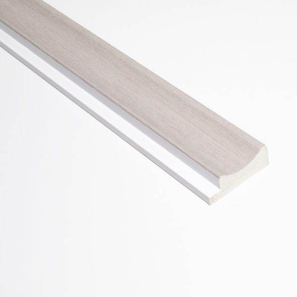Profil stânga pentru panou riflat 3D Onda, Gri, 270x3.8cm, Lamelio