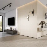 imagine de prezentare riflaj onda in living cu mobilier decorativ