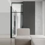Profil stânga pentru riflaj decorativ Roca, Stormy Grey, 270x8.7cm, Lamelio