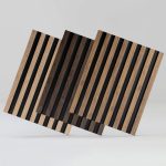 Riflaj decorativ Lamelio tip panou polimer,  Vasco, Oak Gold, 270x11.7cm