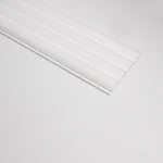 Riflaj decorativ Lamelio tip panou polimer, Luna, Alb, 270x12 cm