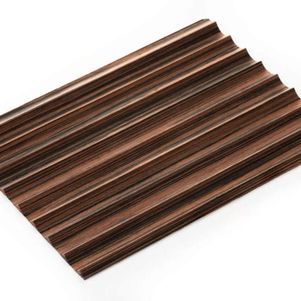 Panou canelat flexibil furnir Makassar profil Legato 280x122 cm JP Decor