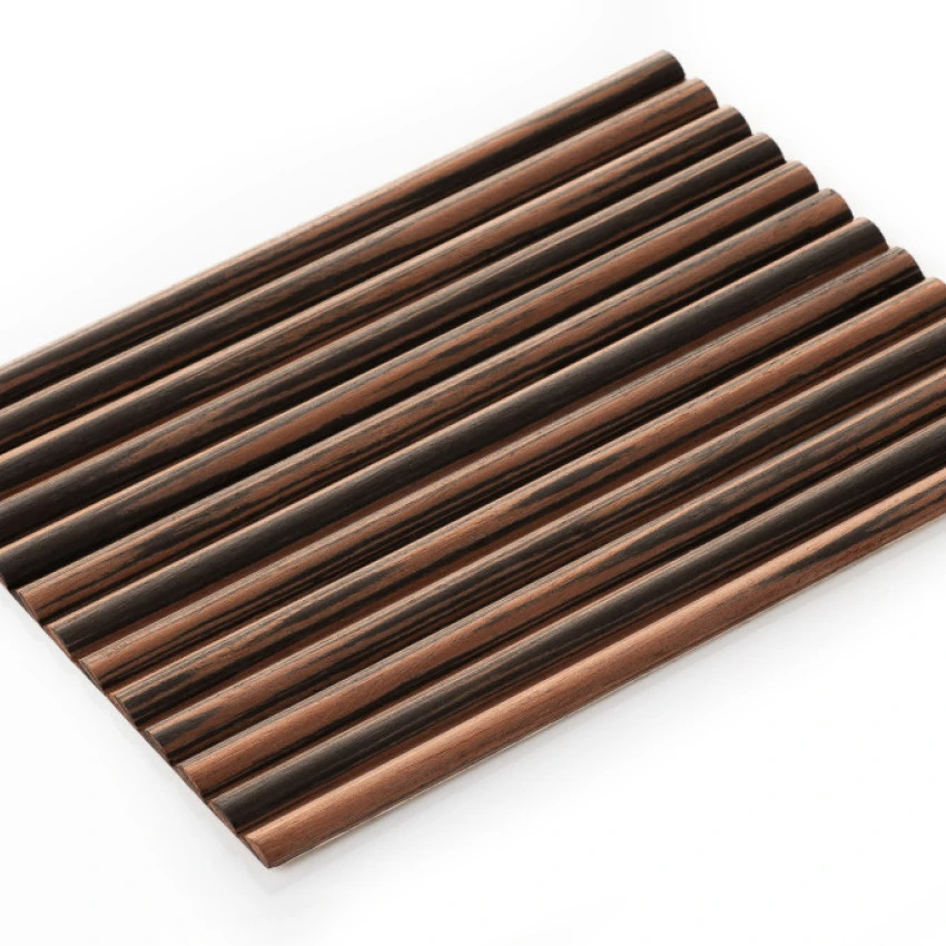 Panou canelat flexibil furnir Makassar profil Vento 280x122 cm