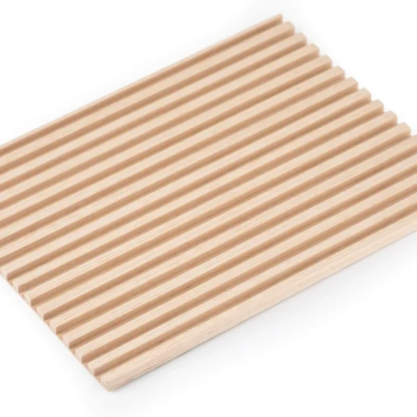 Panou canelat flexibil furnir stejar profil Tempo 280x122 cm JP Decor