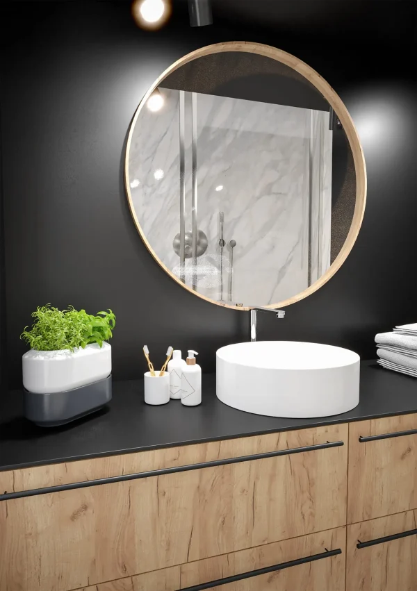 Panou SPC decorativ Black K190 Kronospan Rocko Waterproof Tiles 2800x1230x4