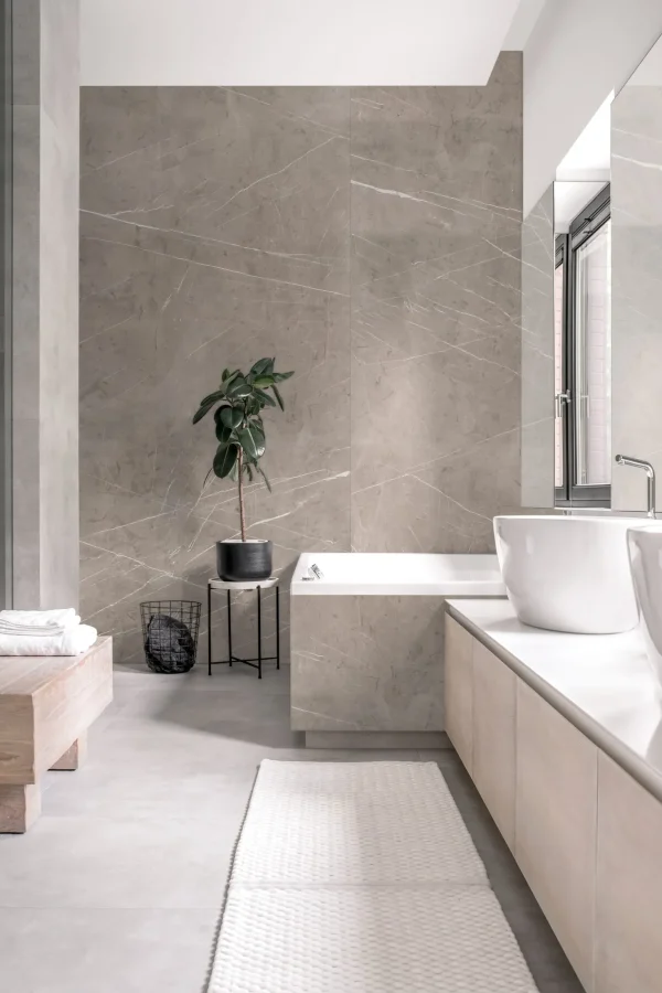 Panou SPC decorativ Beige Pietra Marble K024 Kronospan Rocko Waterproof Tiles 2800x1230x4