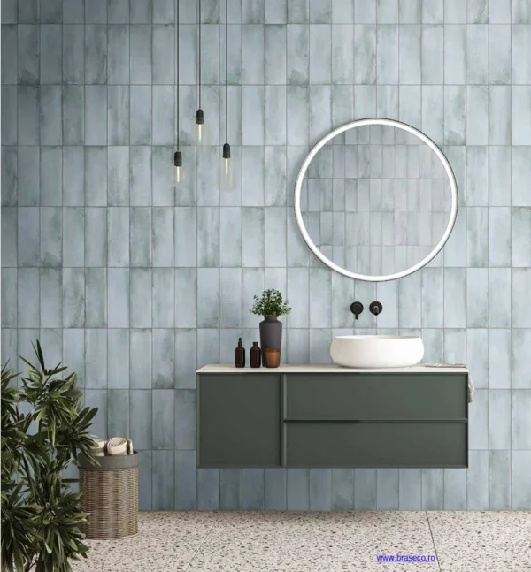 Panou SPC decorativ Alba Celeste R263 Kronospan Rocko Waterproof Tiles 2800x1230x4